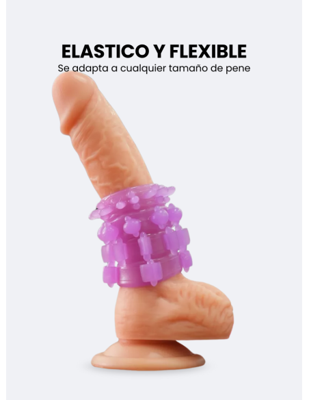 Set de 4 anillos Retardantes para el Pene - Sun Ring