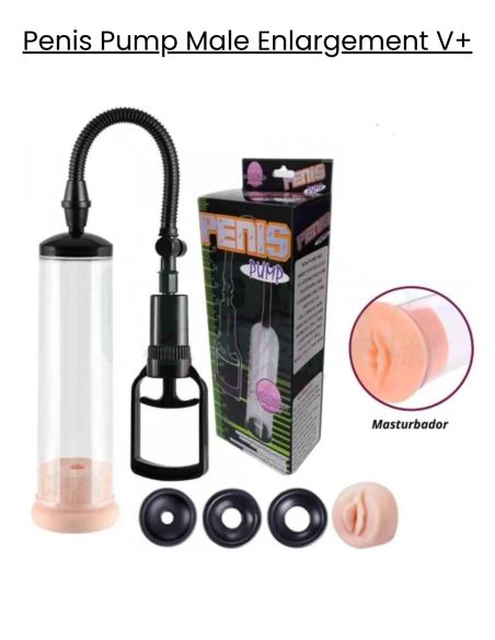 Bomba Peneana con Boquilla Suave | Penis Pump Male Enlargement V+
